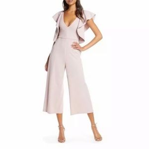 Badgley Mischka Jumpsuit Cropped Mauve